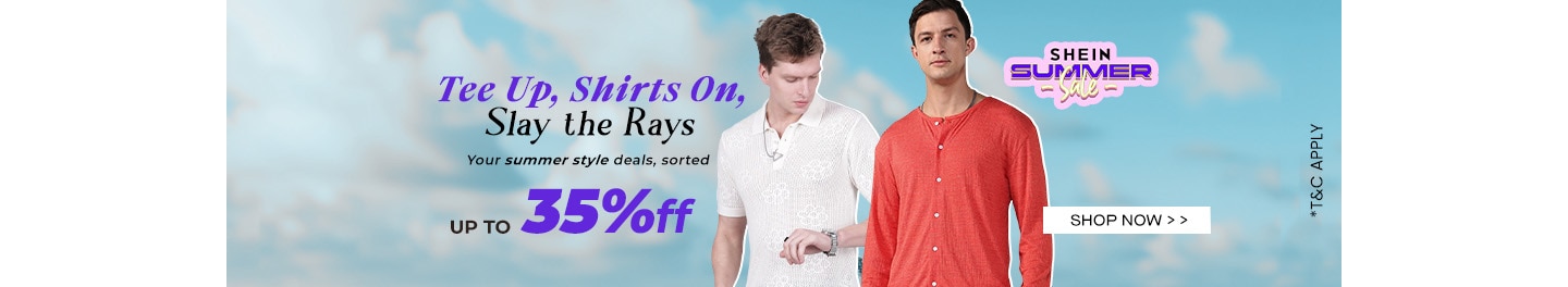 SummerStylesLimitedPricesTshirtsShirts Upto35Off for Men
