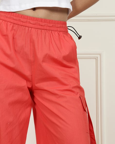 Buy Orange Trousers Pants for Women by Shein Online