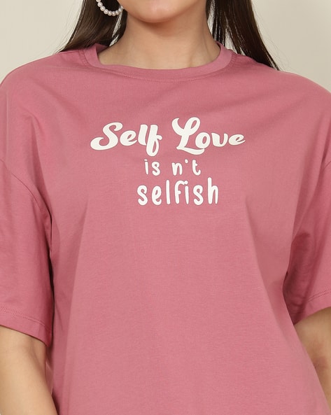 Buy Shein Shein Back Typographic Print  Online | Ajio.com