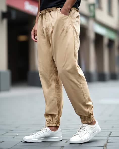 Buy Beige Trousers Pants for Men by Shein Online