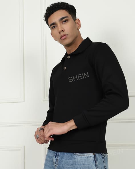 Buy Black Sweatshirt \u0026 Hoodies for Men by Shein Online | sheinindia.in