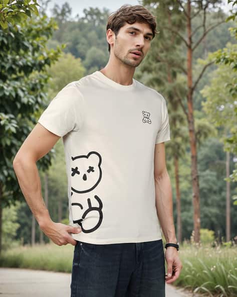 Shein Front Placement Graphic Print Short Sleeve Tshirt