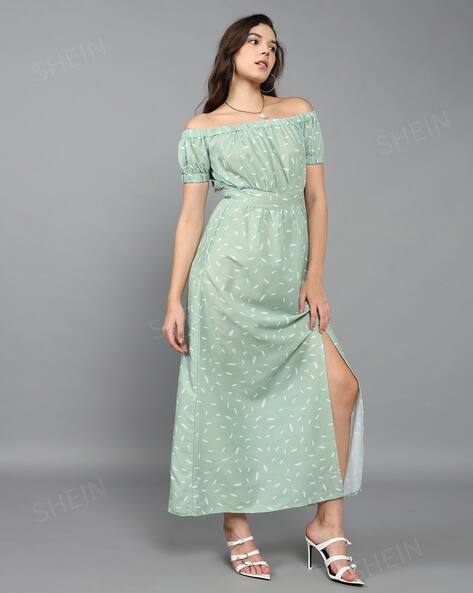 Buy Mint Green Dresses for Women by Shein Online | Ajio.com