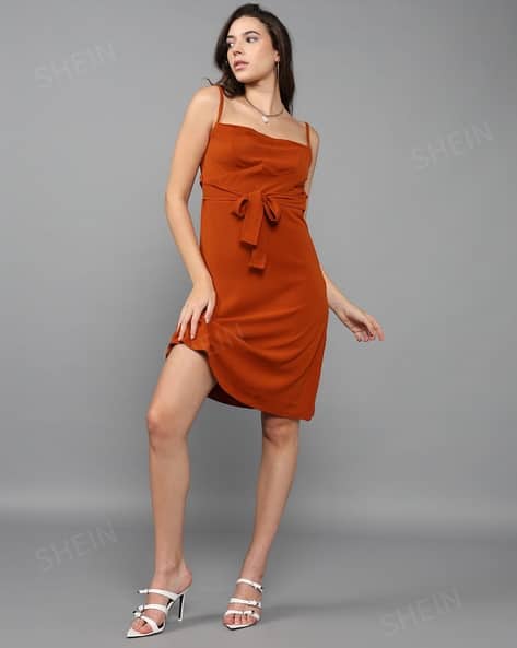 Buy Brown Dresses for Women by Shein Online