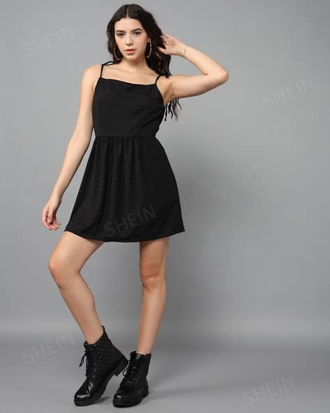 Buy Black Dresses for Women by Shein Online | Ajio.com