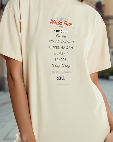Buy Beige Tshirts for Women by Shein Online