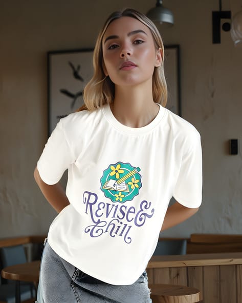 Buy White Tshirts for Women by Shein Online