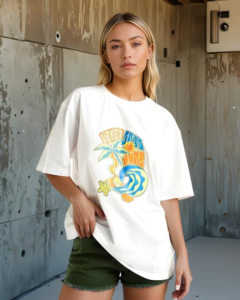 Buy White Tshirts for Women by Shein Online