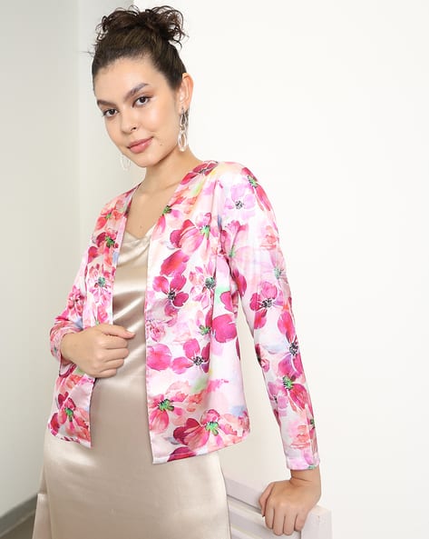 Buy Purple Shrugs Jackets for Women by Shein Online - Main Image