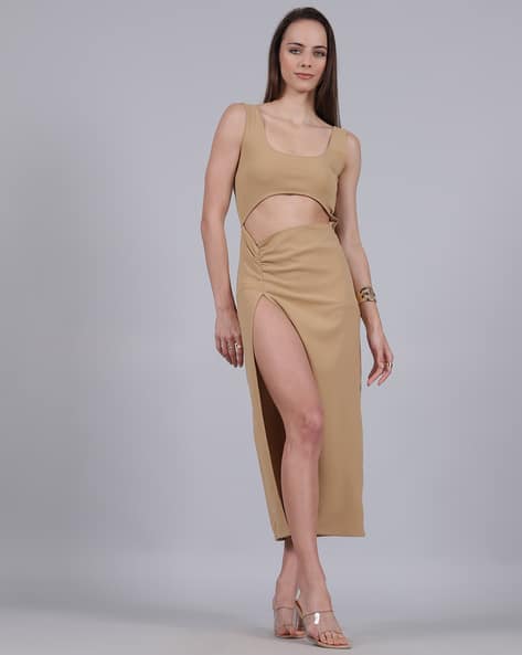 Buy Beige Dresses for Women by Shein Online
