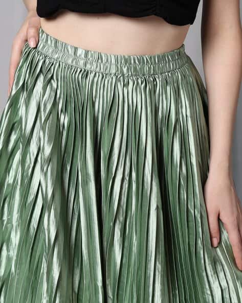 Buy Pista Green Skirts for Women by Shein Online