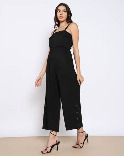 Buy Black Jumpsuits &Playsuits for Women by Shein Online