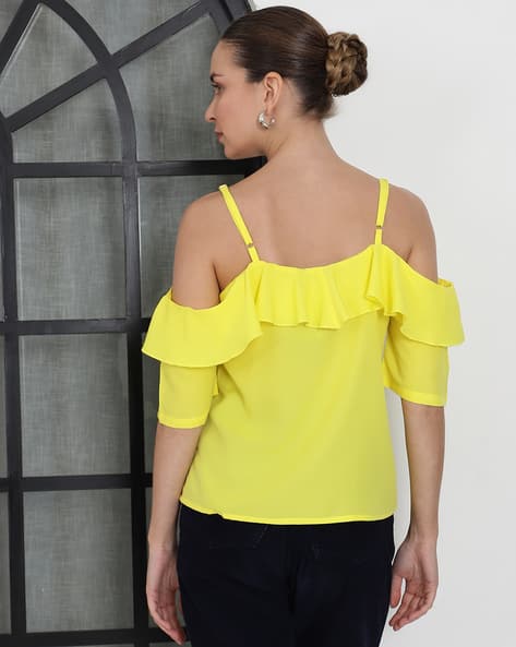 shein yellow tops