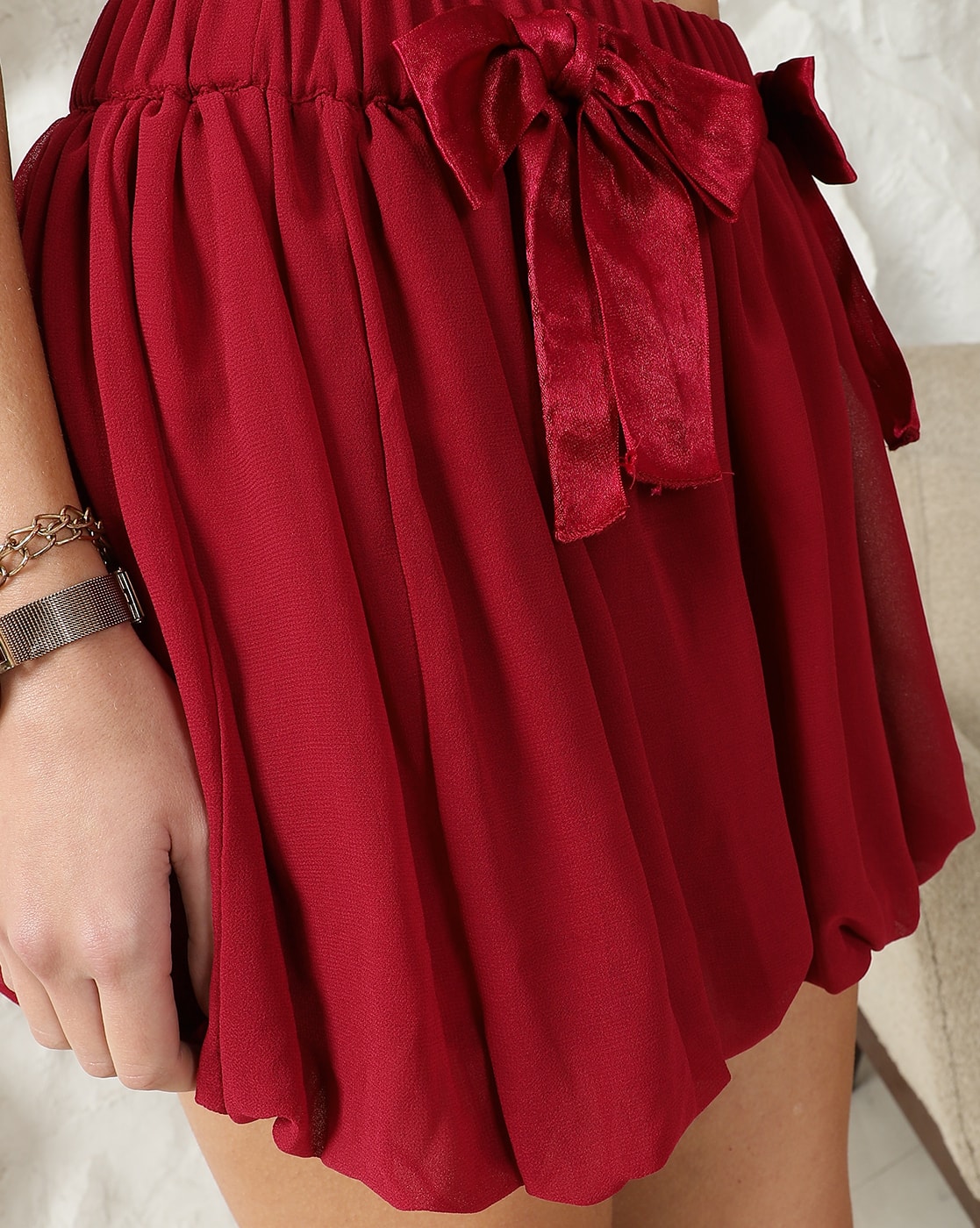 Buy Blood Red Skirts for Women by Shein Online | sheinindia.in