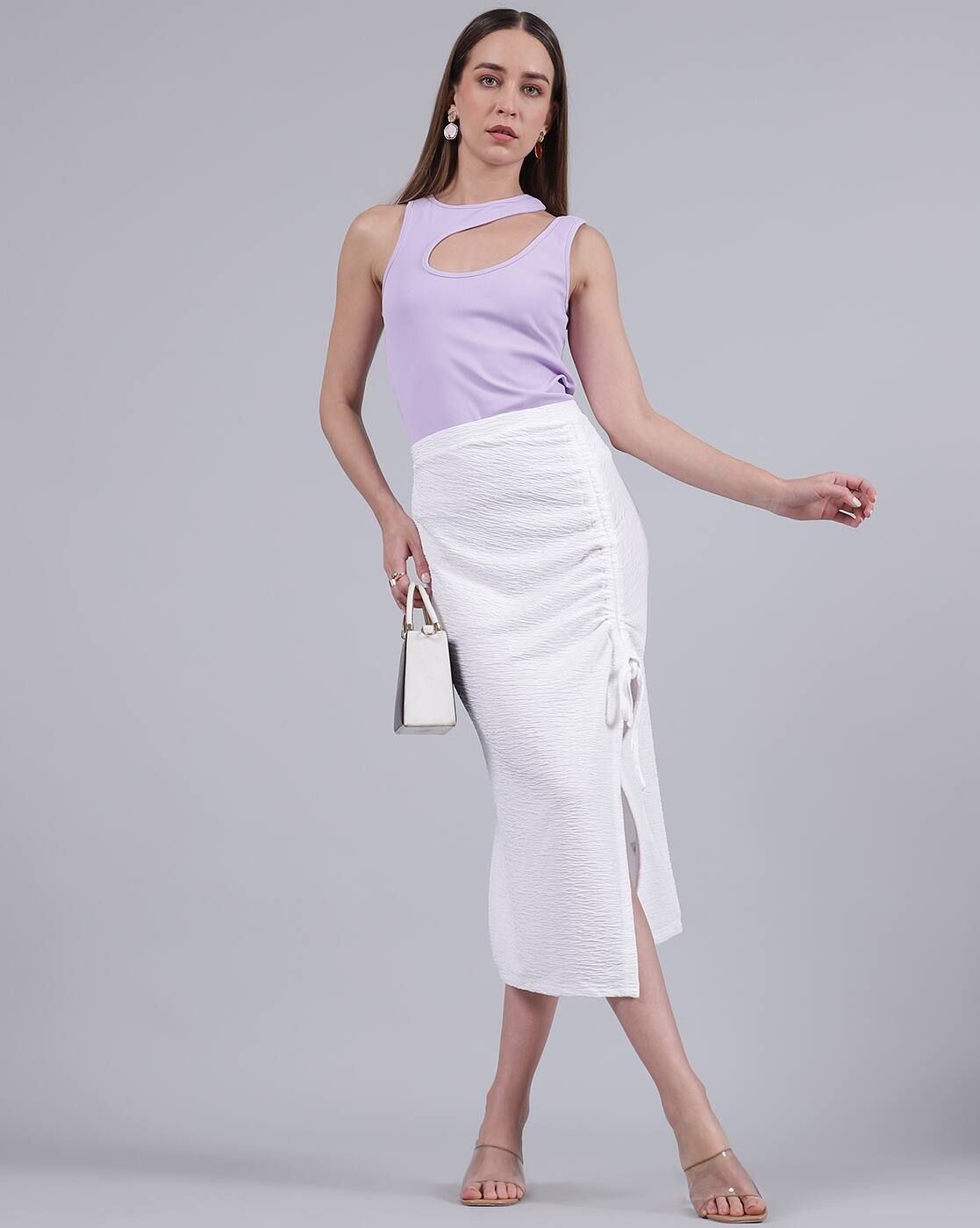 Buy White Skirts for Women by Shein Online | Ajio.com