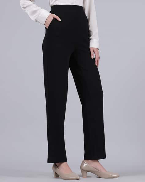 Buy Black Trousers Pants for Women by Shein Online