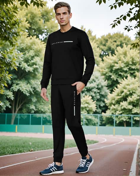 Buy Black Tracksuits for Men by Shein Online