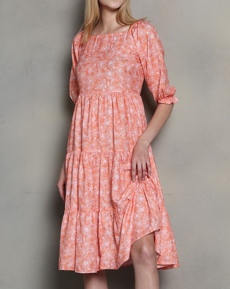 Buy Orange Dresses for Women by Shein Online | Ajio.com