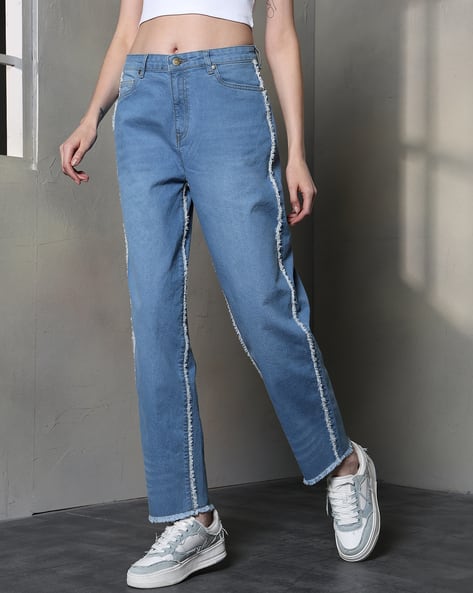 Buy Light Blue Jeans Jeggings for Women by Shein Online