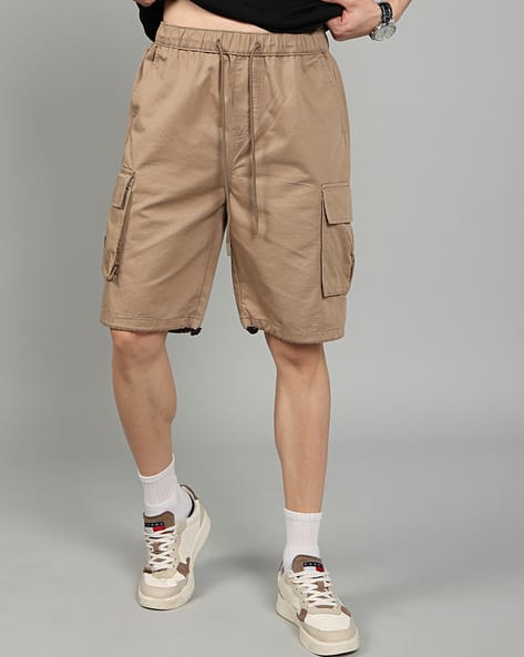Mens Cargo Shorts Above The Knee Khaki Shorts Men's Cargo Shorts