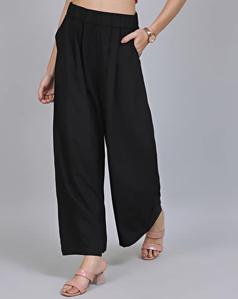 Shein Full Length High Rise Flared Fit Palazzo