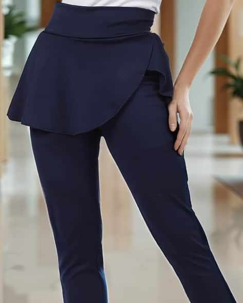 Buy Navy Trousers Pants for Women by Shein Online