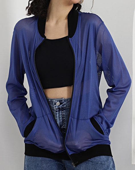 Buy Blue Jackets Coats for Women by Shein Online