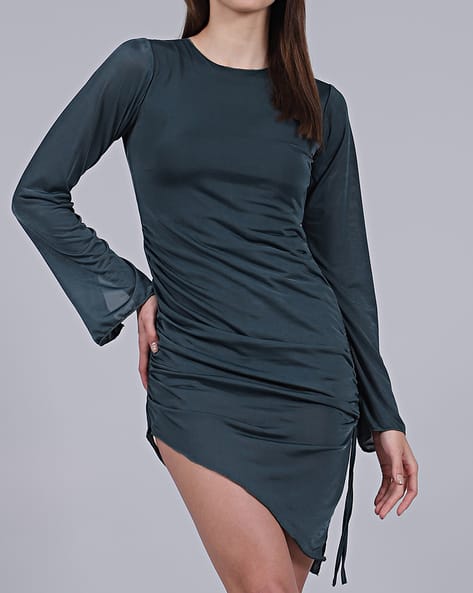 Buy Bottle Green Dresses for Women by Shein Online | Ajio.com
