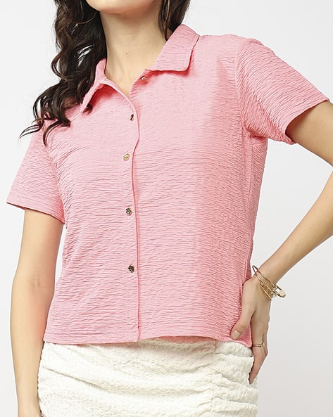 Buy Pink Shirts for Women by Shein Online