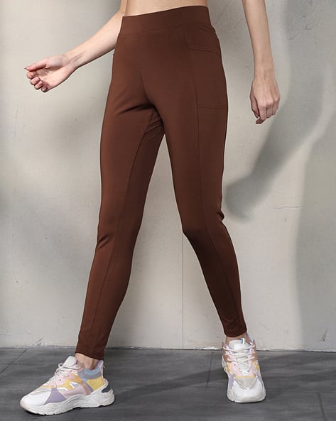 Buy Brown Leggings for Women by Shein Online