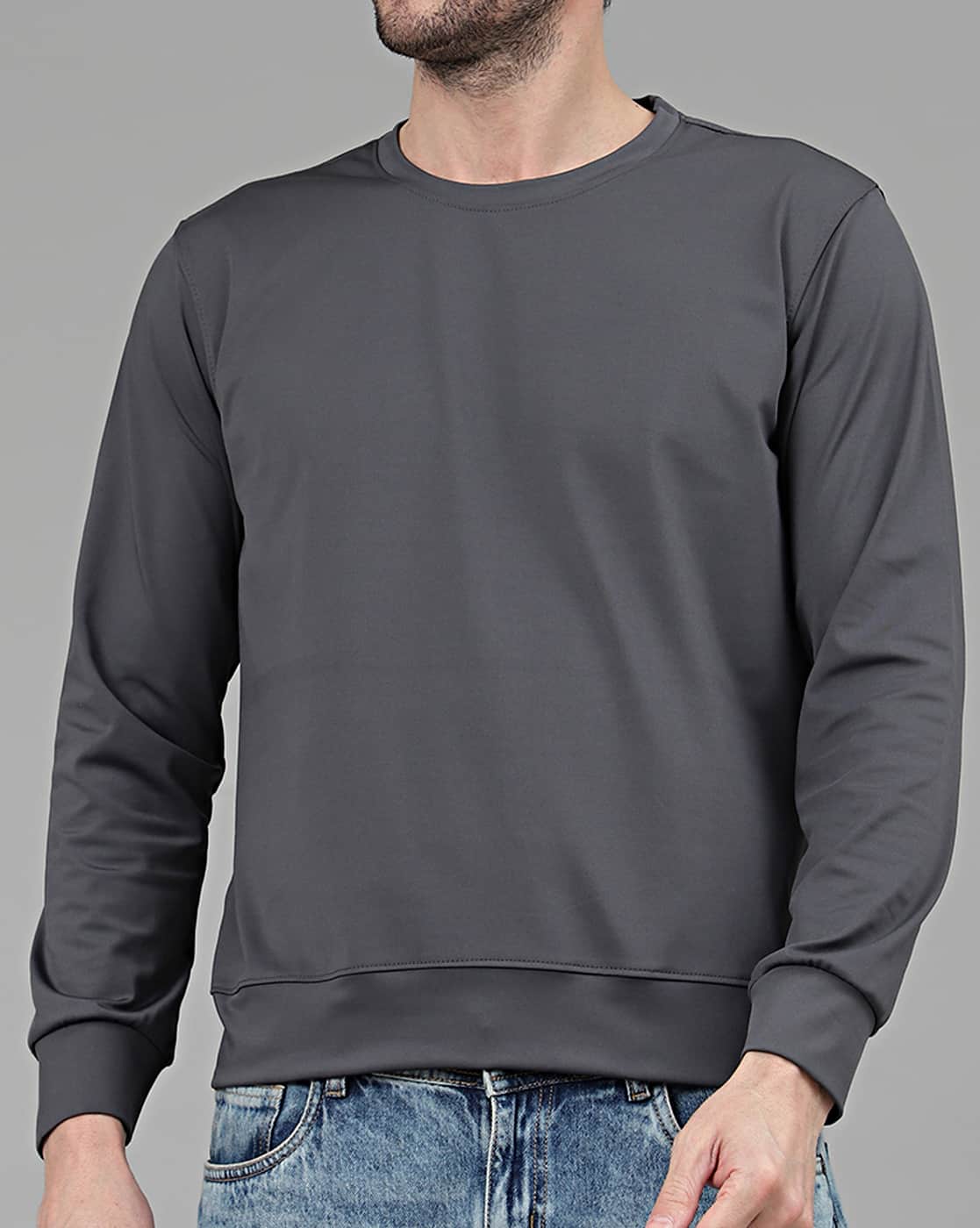 Men's Clothes Shein Sweatshirts Review Buy Grey Sweatshirt