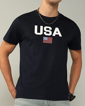 Shein Short Sleeves Chest Typographic Print Crew Tshirt-picture-29