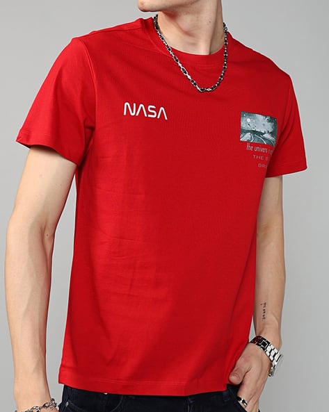 Short Sleeve T Shirt Nasa Shein Buy Black Tshirts For Men By Shein