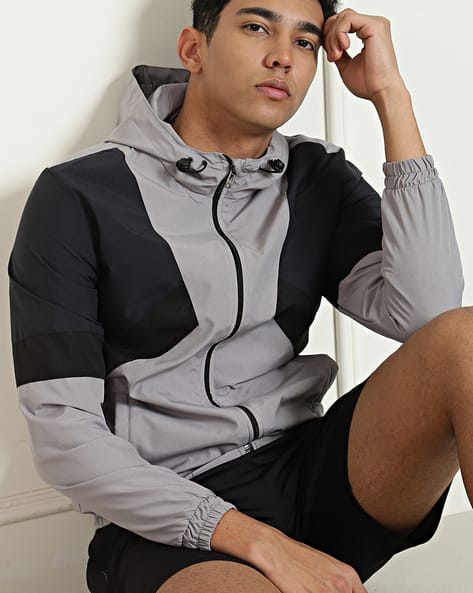 Shein Activewear Sporty Colour-Block Hoodie