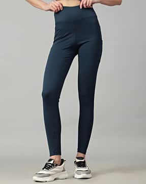 Buy Blue Leggings for Women by Shein Online