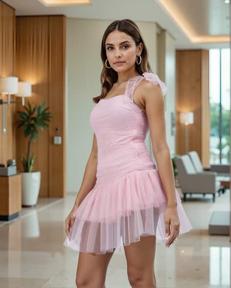 Buy Pink Dresses for Women by Shein Online