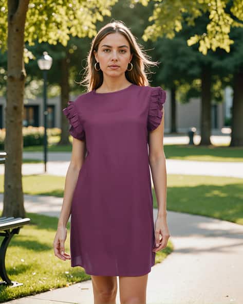 Buy Wine Dresses for Women by Shein Online
