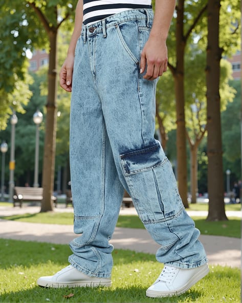 Buy Light Blue Jeans for Men by Shein Online