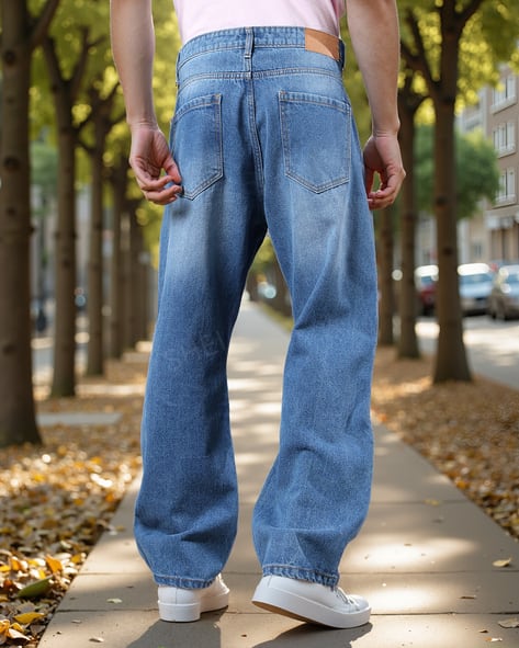 Buy Navy Jeans for Men by Shein Online