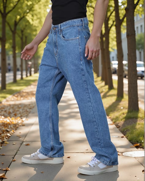 Shein Full Length High Rise Baggy Jeans