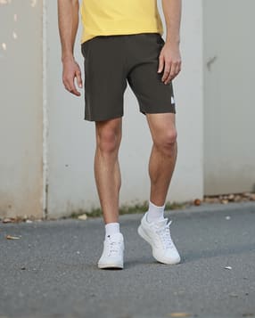 Shein Elasticated Drawstring Waist Track Shorts With Pockets-image-11