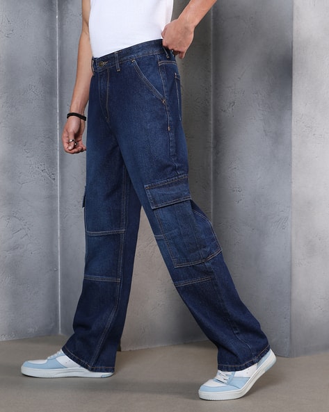 Buy Dark Blue Jeans for Men by Shein Online