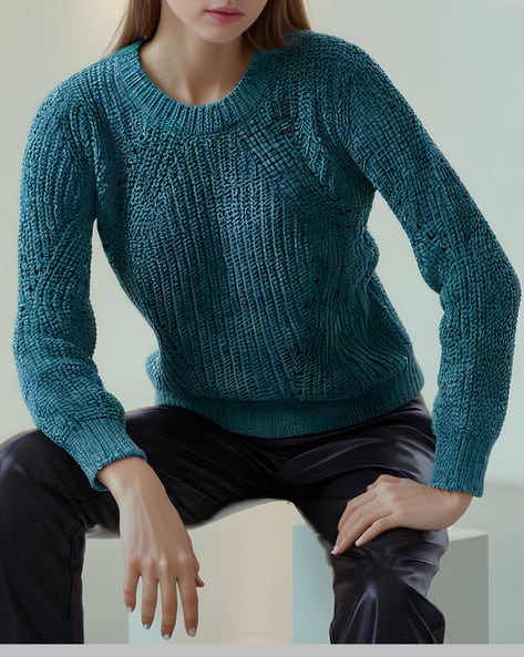 Buy Blue Sweaters Cardigans for Women by Shein Online