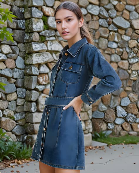 Buy Blue Dresses for Women by Shein Online | sheinindia.in