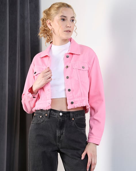 Buy Pink Jackets Coats for Women by Shein Online