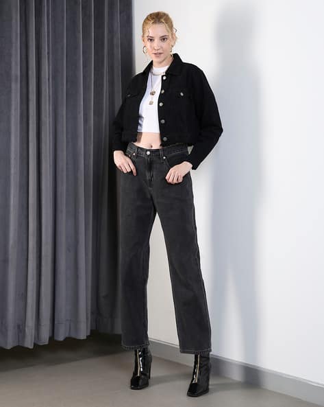 Buy Black Jackets Coats for Women by Shein Online