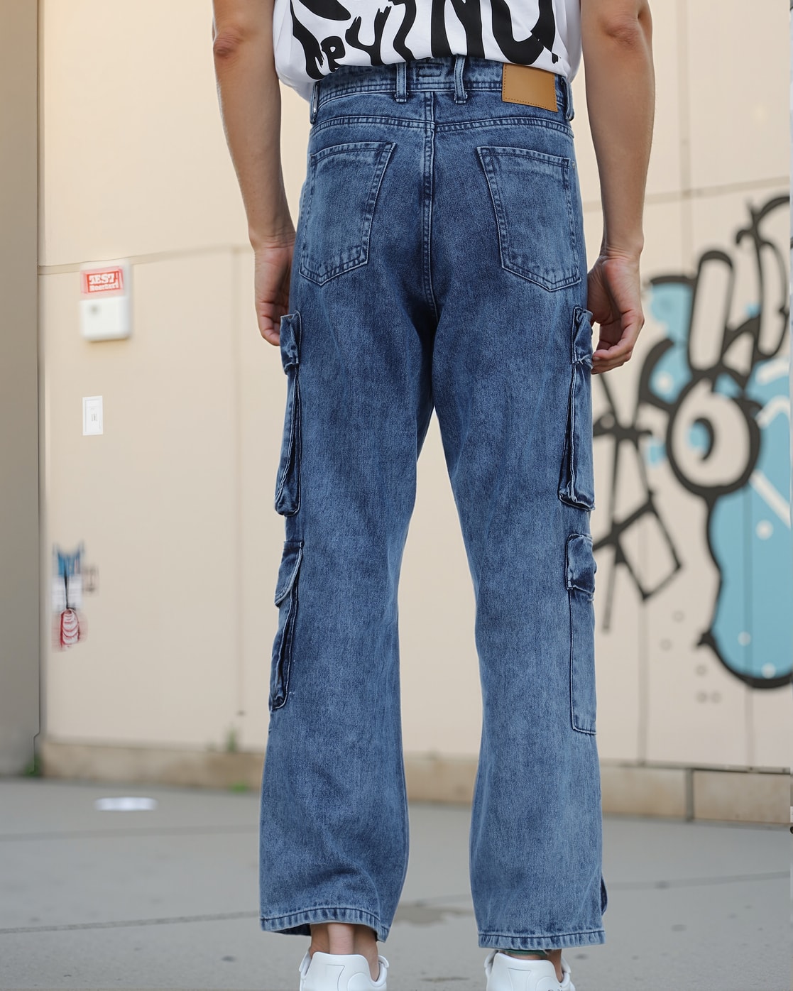 シ*ン様 Blue Jean Baggy Denim Cargo Pants - Blue Jean Baggy Denim Cargo Pants – Zumba Wear | STRONG iD