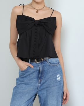 Shein Cute Spaghetti Strap Smocked Back Fitted Short Top-picture-13