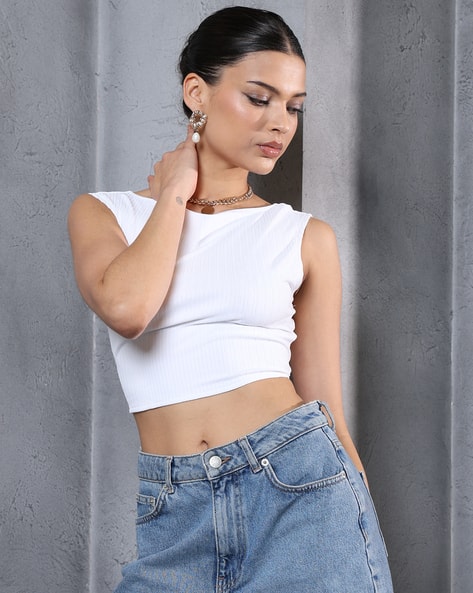 Buy White Tops for Women by Shein Online