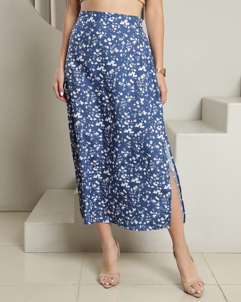 Buy Navy Skirts for Women by Shein Online